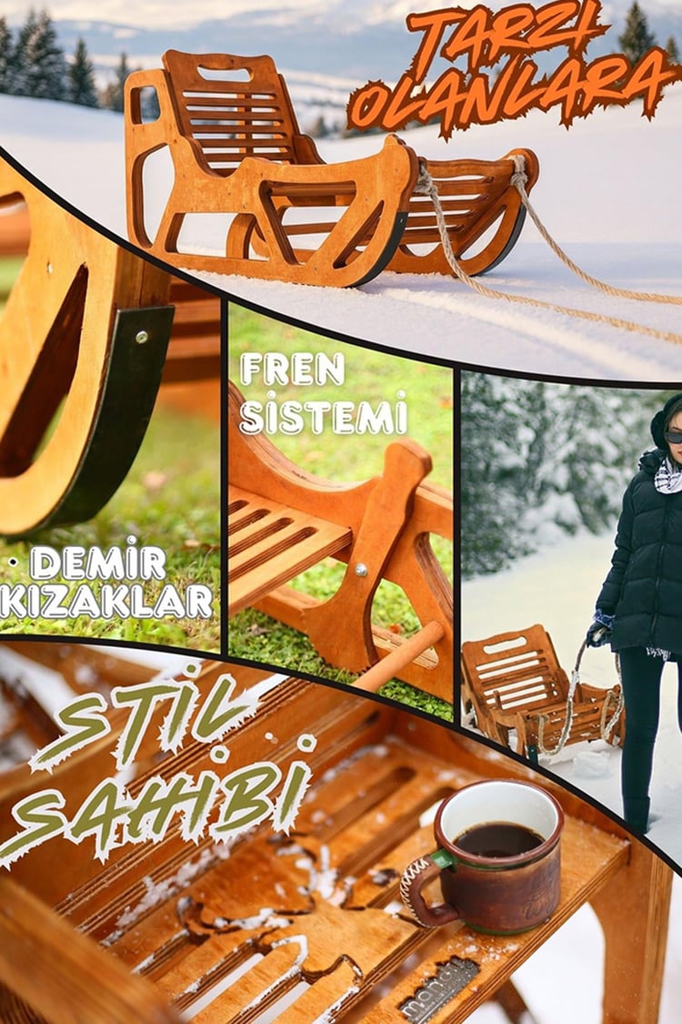 Mandu Ahşap Kar Kızağı MND285