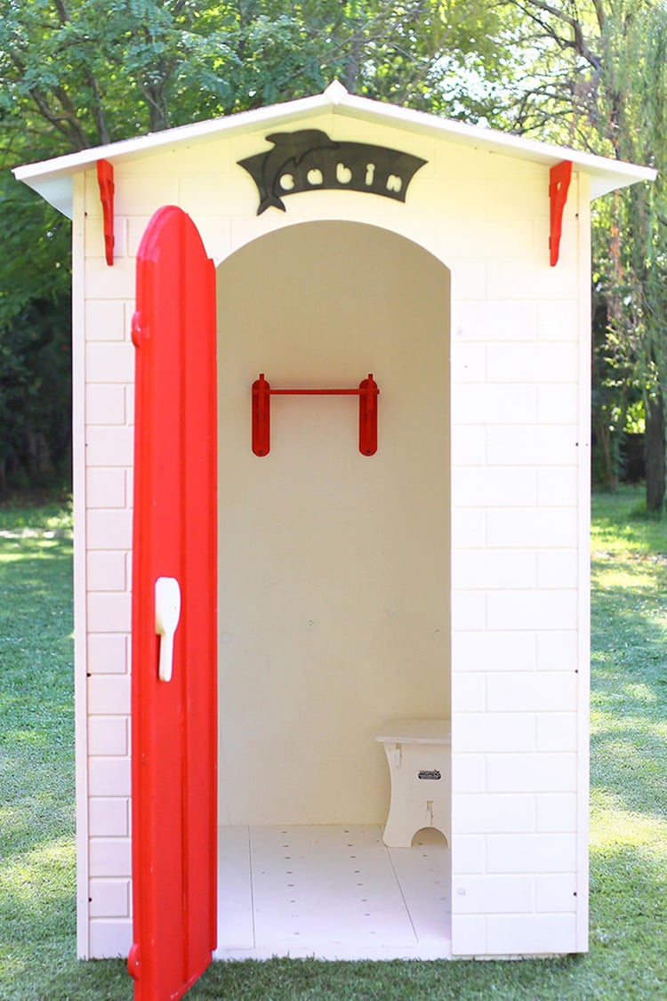 Mandu Ahşap Soyunma Kabini XL Sarı (Yetişkin ve Çocuk için) MND265