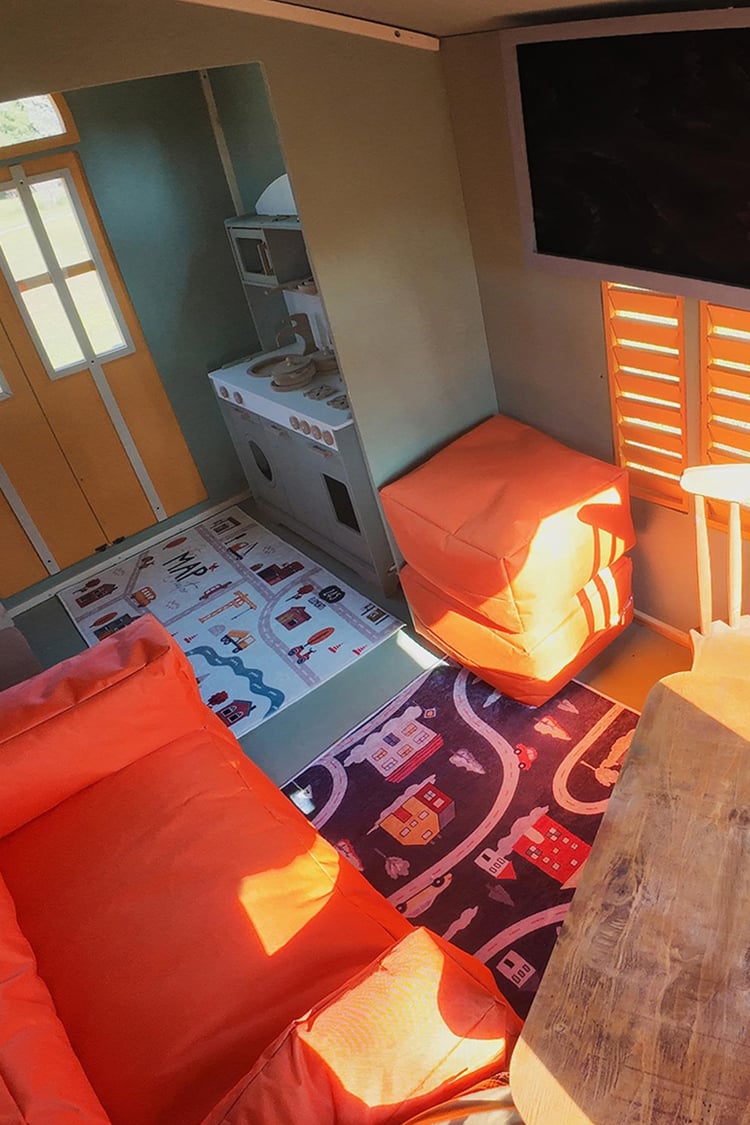 Mandu Ahşap Tinyhouse Playhouse Römorklu Oyun Evi MND282 