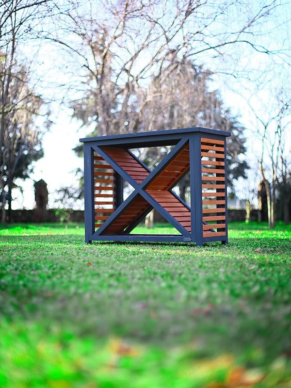 Mandu Dekoratif Ahşap Dış Mekân Odunluk Sg09