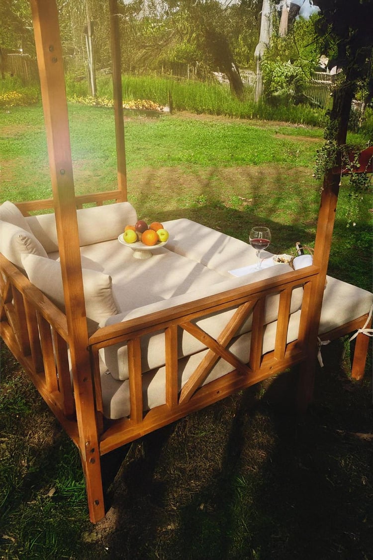 Mandu Exculısıve Ahşap Bahçe Yatağı-Sg03 (Daybed)