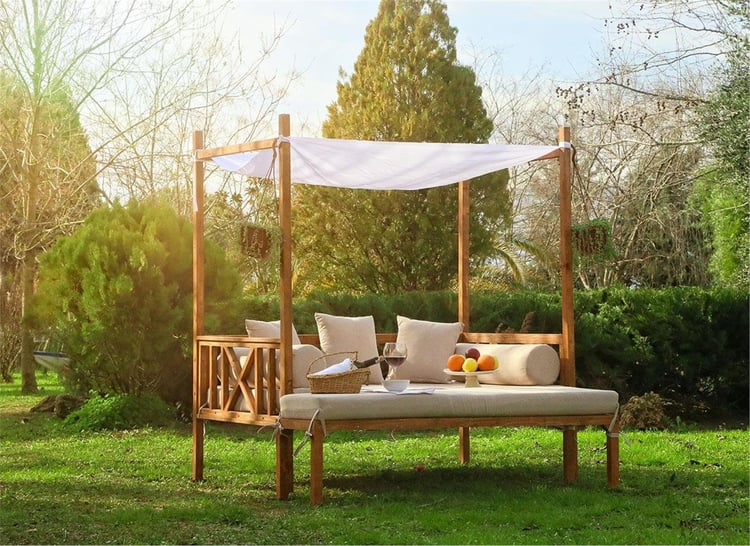Mandu Exculısıve Ahşap Bahçe Yatağı-Sg03 (Daybed)