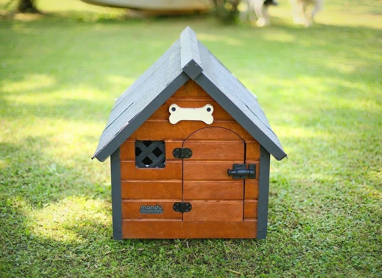 Mandu Isı Yalıtımlı Ahşap Köpek Kulübesi Small-Mnd60