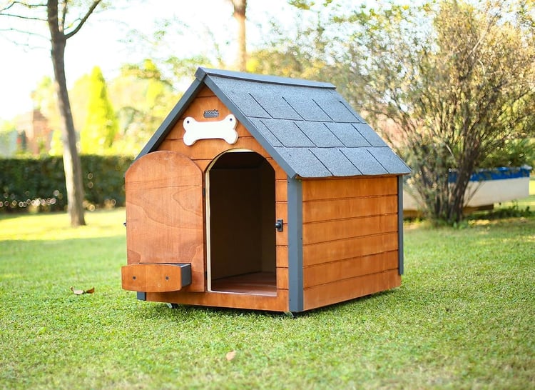 Mandu Isı Yalıtımlı Ahşap Köpek Kulübesi Large-Mnd56