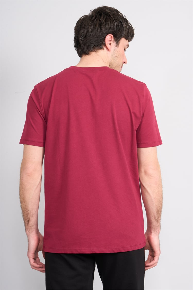 Mareteks 2600 Js Bordo Erkek 0 Yaka Less Is More Suprem T-Shırt
