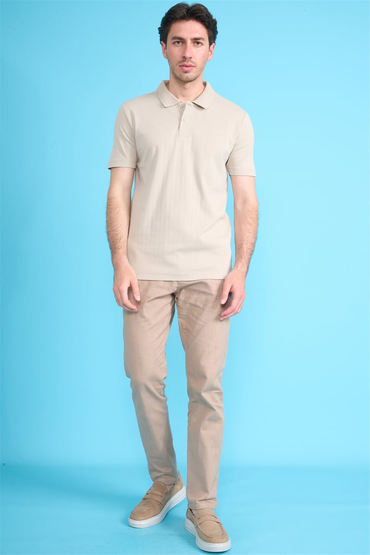 Mareteks 2651 Js Tas Erkek Polo Yaka 40/1 Ib T-Shırt