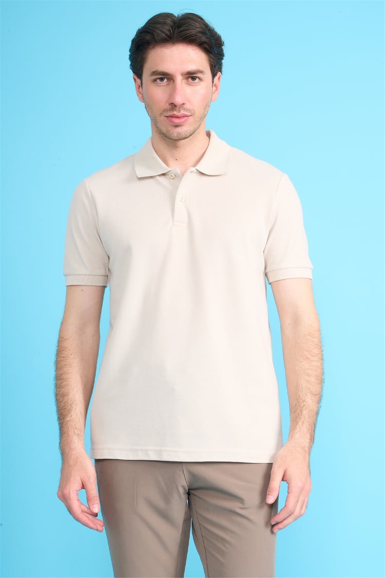 Mareteks 2652 Js Tas Erkek Polo Yaka Basıc Pıke T-Shırt