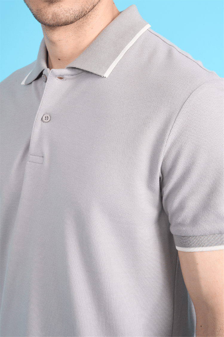 Mareteks 2653 Js Tas Erkek Polo Yaka Garnılı Pıke T-Shırt