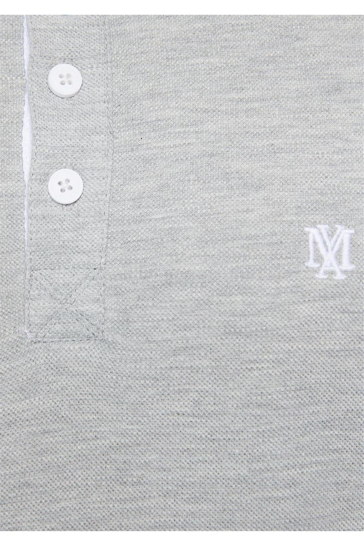 Mavi 064164-28387 Polo Açık Gri Melanj Erkek T-Shirt