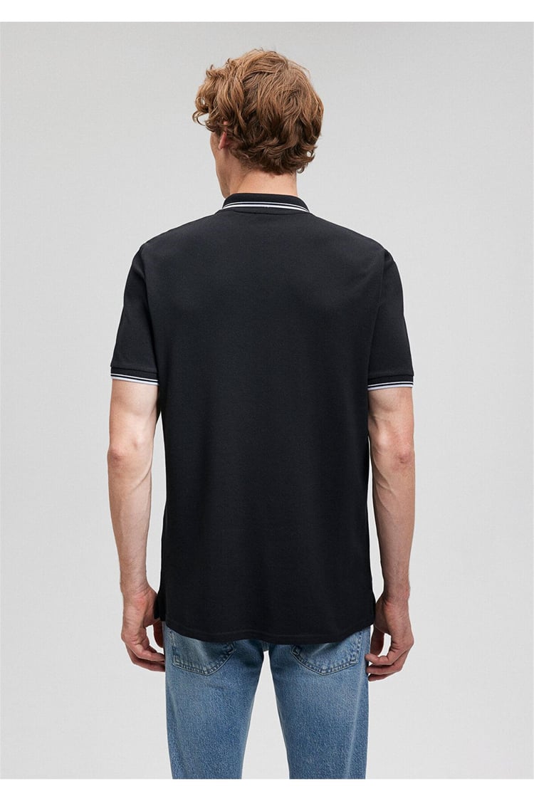 Mavi 064164-900 Erkek Polo T-Shirt Siyah
