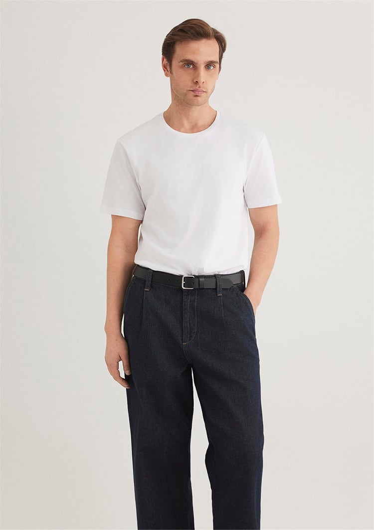 Mavi 0655720 Erkek T-Shirt Beyaz