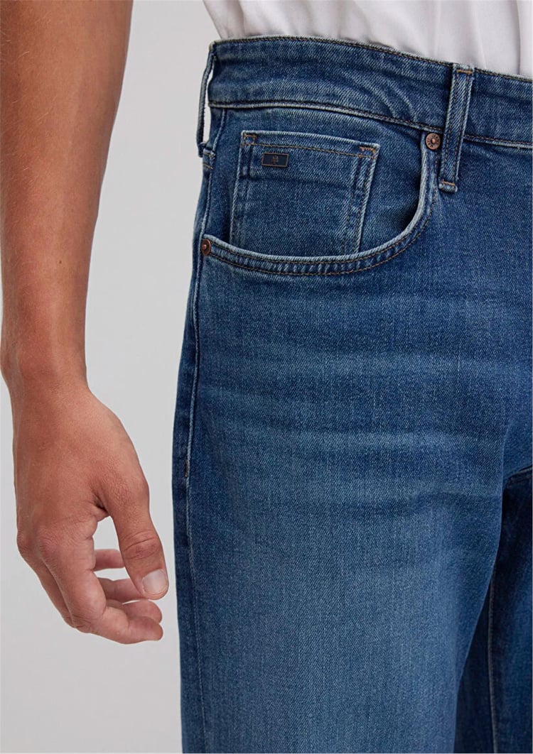 Mavı M0010039-90818 Lısbon Shaded Vıntage Classıc Comfort Erkek Loose Denım Pantolon