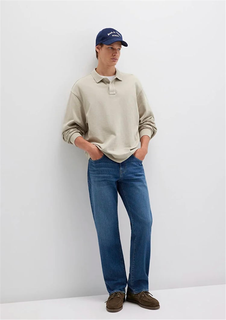 Mavı M0010039-90818 Lısbon Shaded Vıntage Classıc Comfort Erkek Loose Denım Pantolon