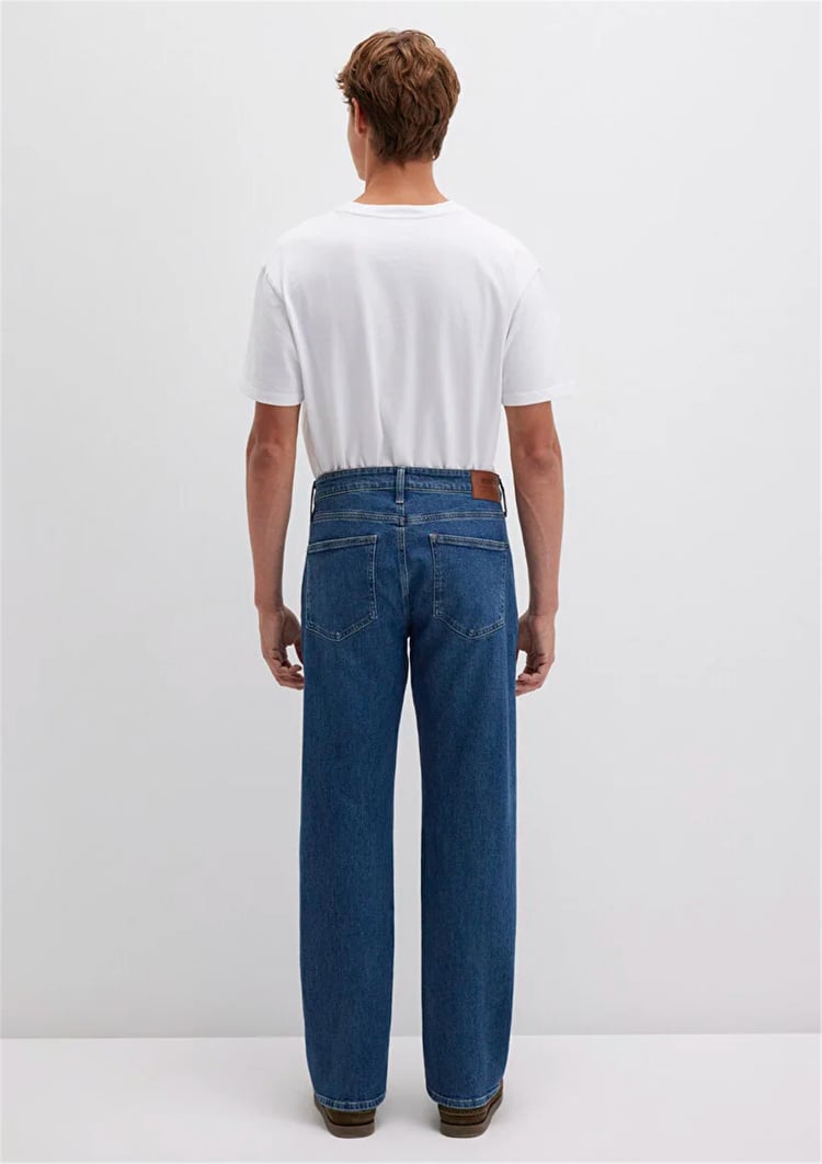 Mavı M0010039-90818 Lısbon Shaded Vıntage Classıc Comfort Erkek Loose Denım Pantolon