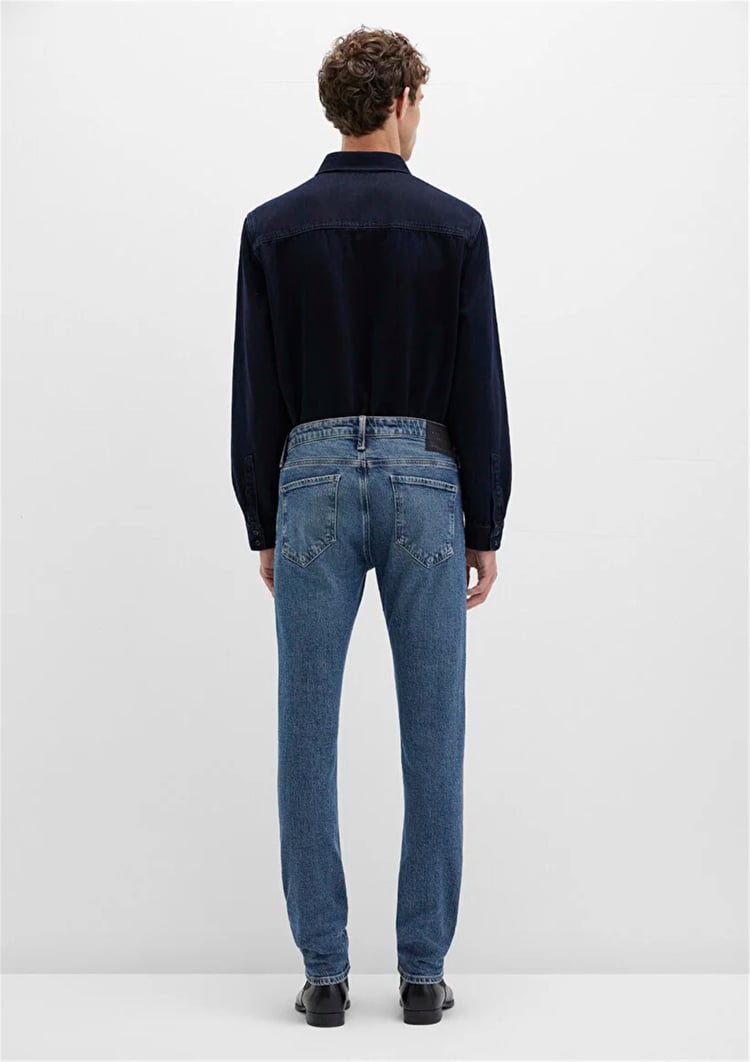 Mavı M001070-90983 Kvnc Foggy Blue Mavı Black Erkek Skınny Denım Pantolon