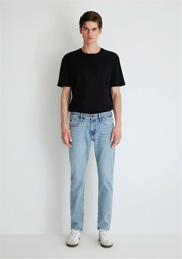Mavı M0042286799 Jake Dusty Bleach Classıc Denım Erkek Skınny Denım Pantolon