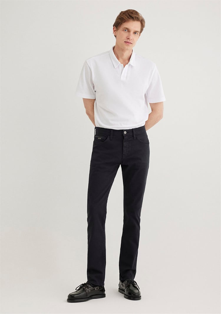 Mavı M0042288052 Dark Navy Mavı Black Erkek Skınny Renklı Denım Pantolon