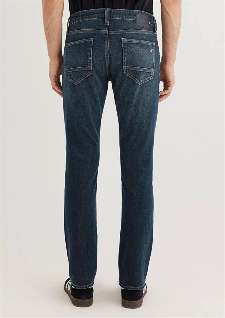 Mavı M0042289339 Jake Dark Mocha Blue Mavı Pro Erkek Skınny Denım Pantolon