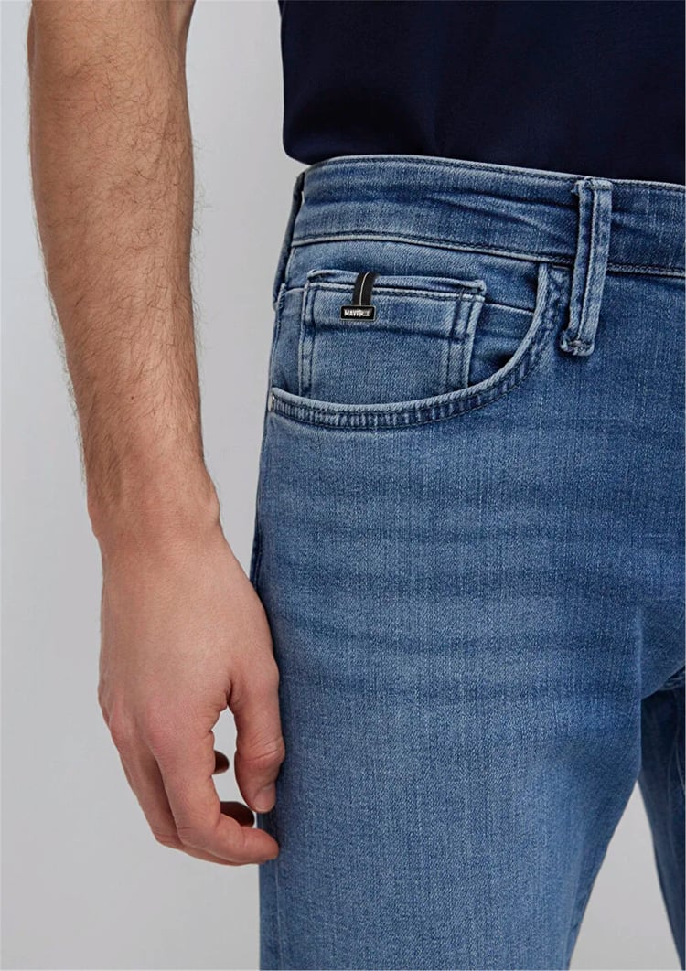 Mavı M00422A1745 Jake Indıgo Blue Lux Black Erkek Skınny Denım Pantolon