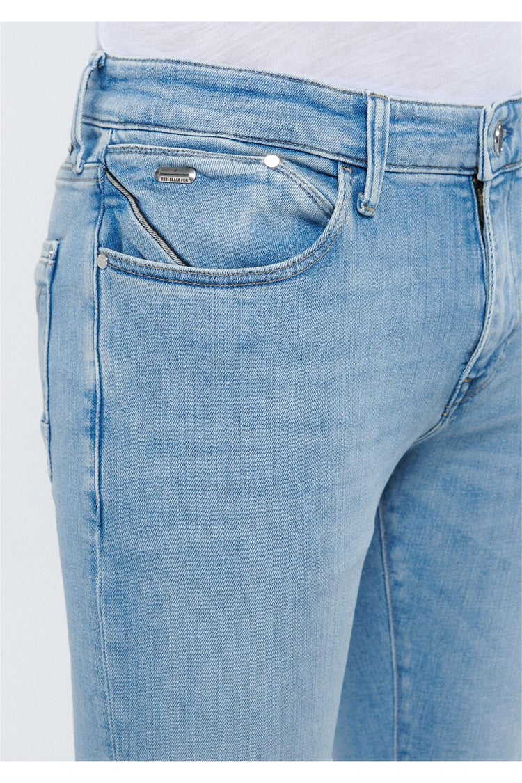 Mavi M0042481969 James Lt Blue Black Pro Erkek Skinny Denim Pantolon