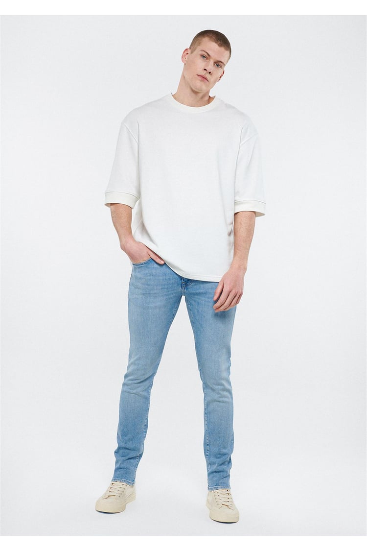 Mavi M0042481969 James Lt Blue Black Pro Erkek Skinny Denim Pantolon