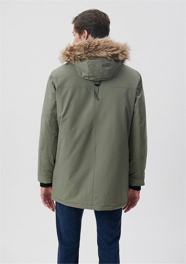 Mavi M010463-85485 Soluk Koyu Yeşil Erkek Regular Parka