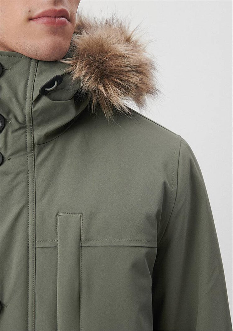 Mavi M010463-85485 Soluk Koyu Yeşil Erkek Regular Parka