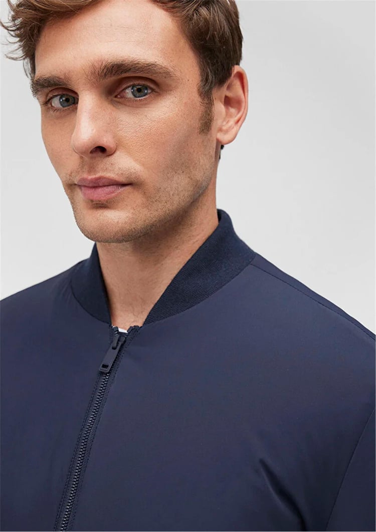 Mavı M0110210-70490 Gece Lacıvert Erkek Regular Bomber Mont