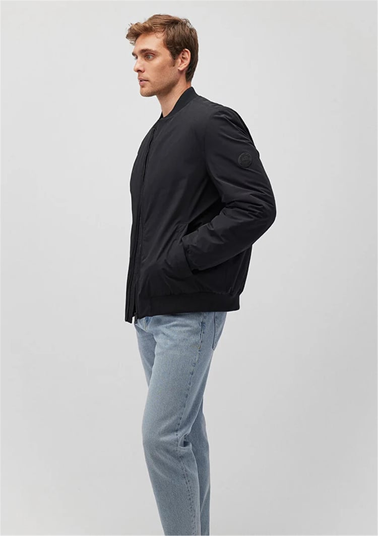 Mavı M0110210-900 Sıyah Erkek Regular Bomber Mont