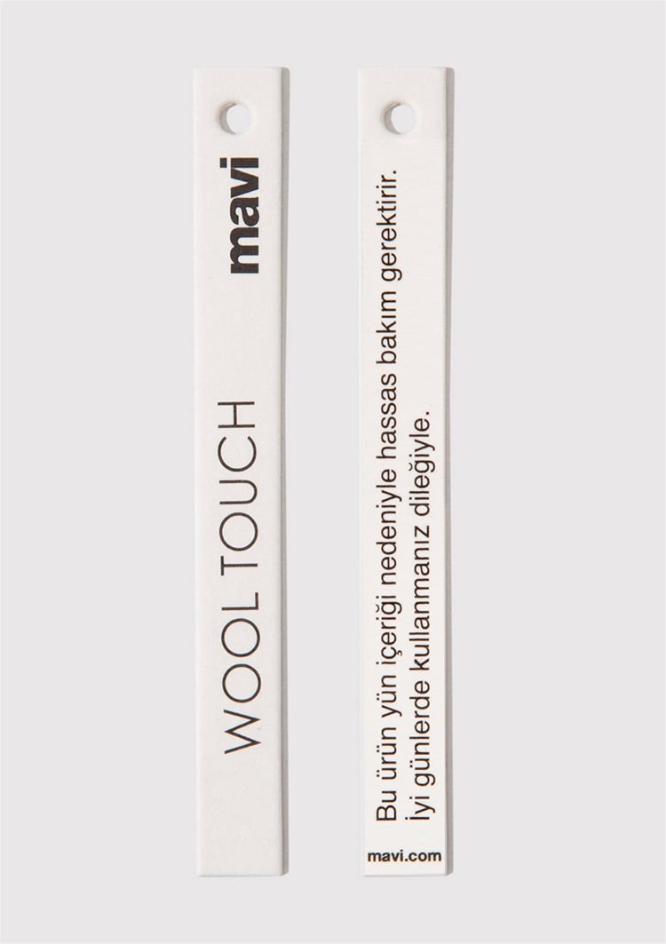 Mavı M0110393-83699 Gokyuzu Lacıvert Erkek Loose M Baskılı Kolej Mont