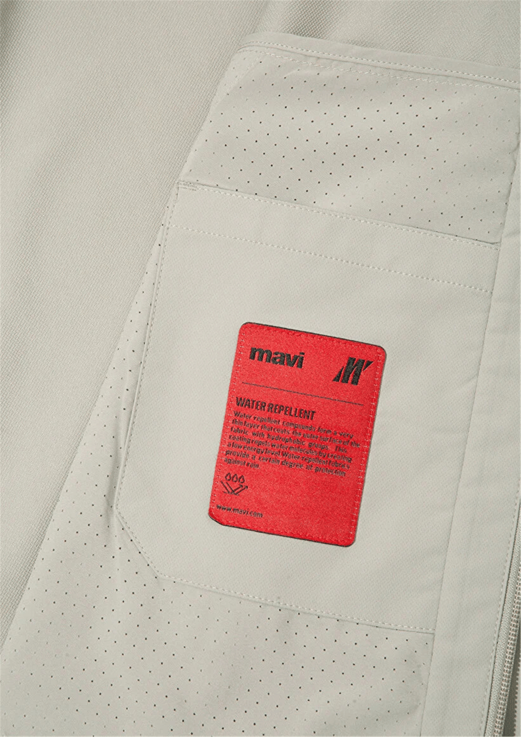 Mavı M0110764-70154 Sıs Grı Erkek Regular Kapusonlu Sısme Mont