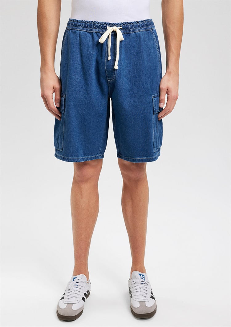 Mavi M0410680-87149 Bremen Agean Blue Street Denim Erkek Loose Denim Şort