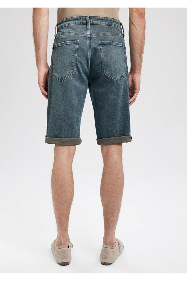 Mavi M0416087152 Nicholas Foggy Shaded Mavi Black Erkek Regular Straight Denim Şort