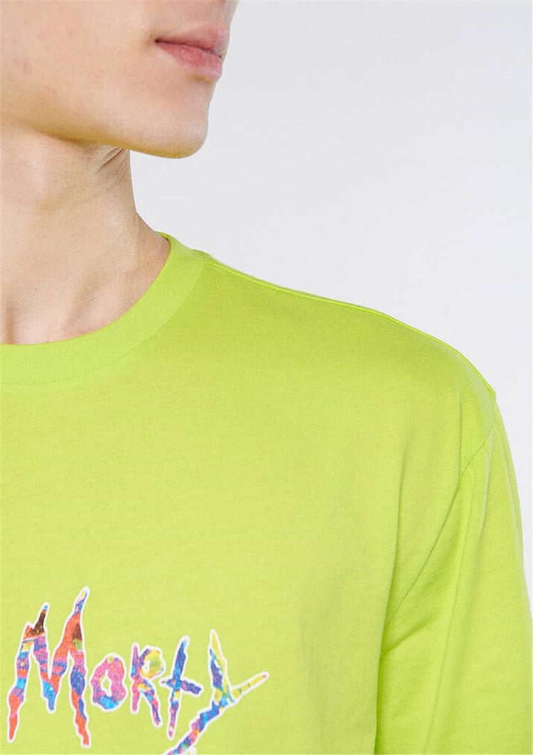 Mavi M0610487-71532 Yaz Yeşili Erkek Rick And Morty Baskılı T-Shirt