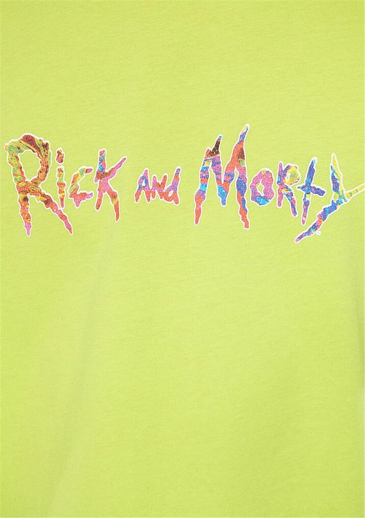 Mavi M0610487-71532 Yaz Yeşili Erkek Rick And Morty Baskılı T-Shirt