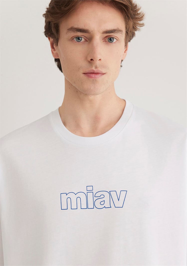 Mavi M0611704-620 Beyaz Erkek Oversize Miav T-Shirt