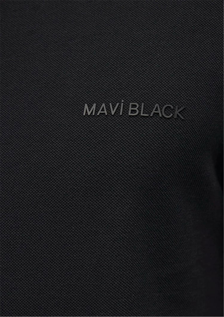 Mavı M0611829-900 Sıyah Erkek Slım Polo Yaka T-Shırt