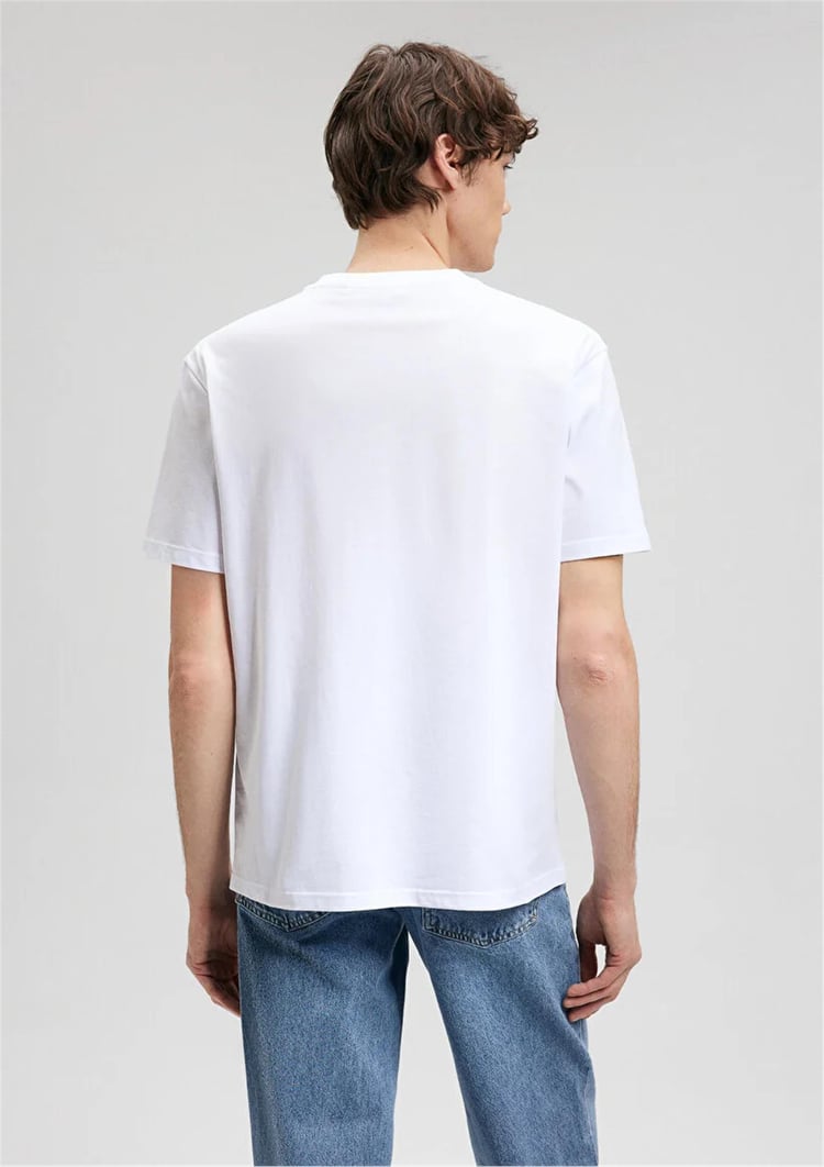 Mavi M0612045-620 Beyaz Erkek Loose Mtv T-Shirt