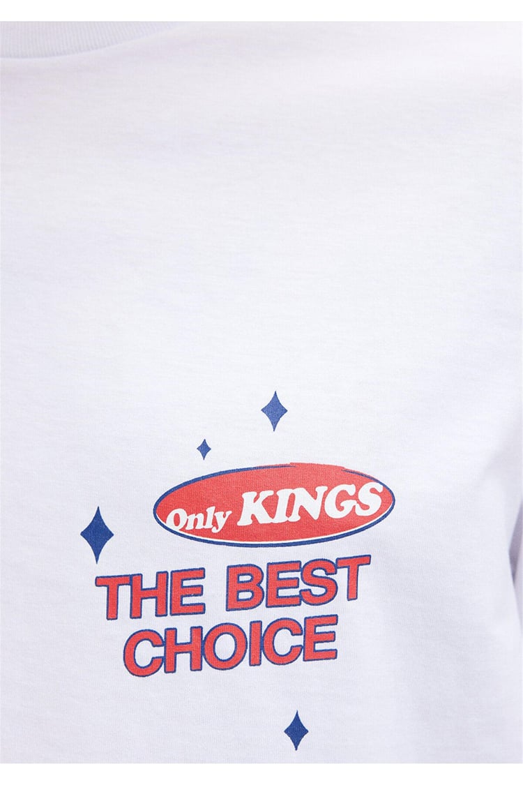 Mavi M0612073-620 Beyaz Erkek Loose The Beşt Choıce T-Shirt