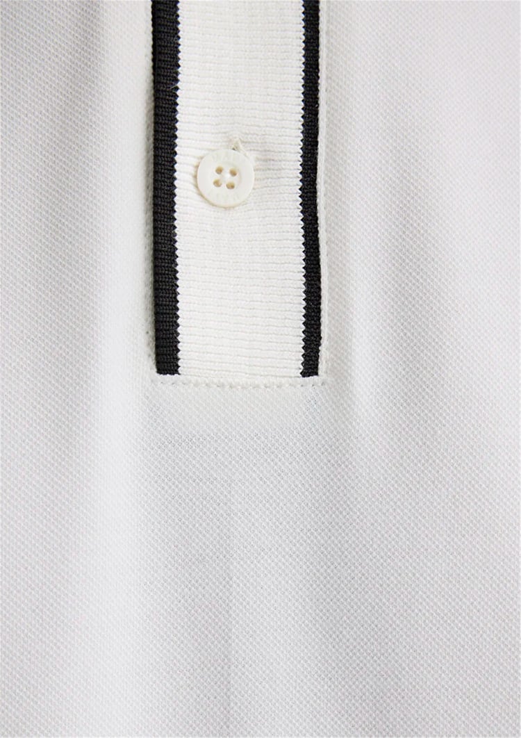 Mavı M0612648-70057 Kırık Beyaz Erkek Regular Polo T-Shırt