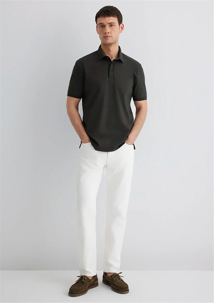 Mavı M0612648-71587 Komur Erkek Regular Polo T-Shırt