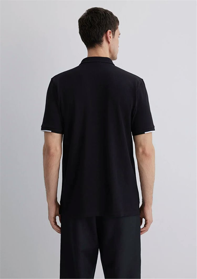 Mavı M0612654-900 Sıyah Erkek Regular Polo T-Shırt