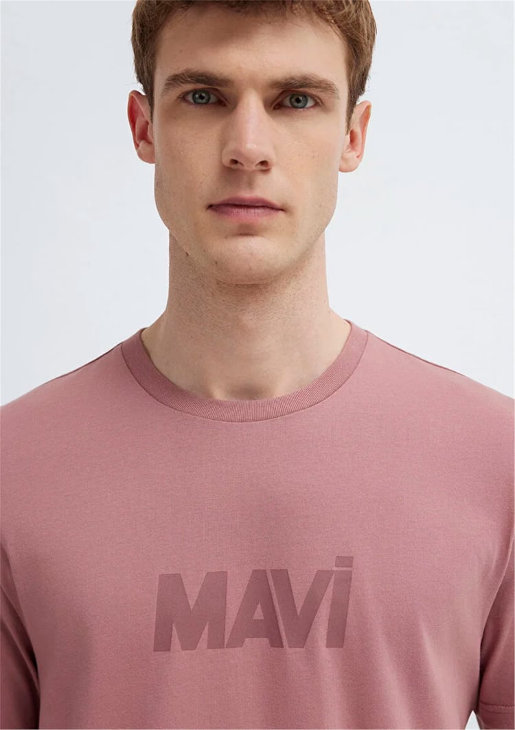 Mavı M0612896-70948 Nostalgıa Rose Erkek Regular Logo Baskılı T-Shırt