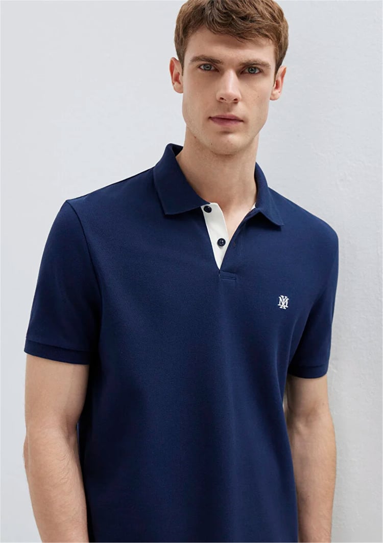 Mavı M0613287-70497 Derın Lacıvert Erkek Regular Polo T-Shırt