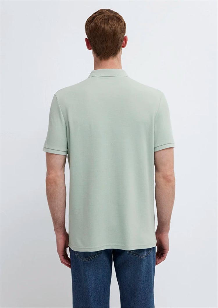Mavı M0613287-71464 Soluk Toz Yesıl Erkek Regular Polo T-Shırt