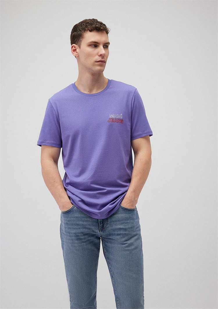 Mavi M066844637 Koyu Eflatun Erkek T-Shirt