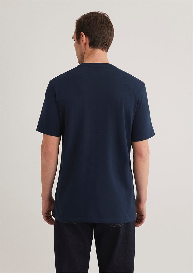 Mavi M067114-34319 Gece Lacivert Erkek İstanbul Baskılı T-Shirt