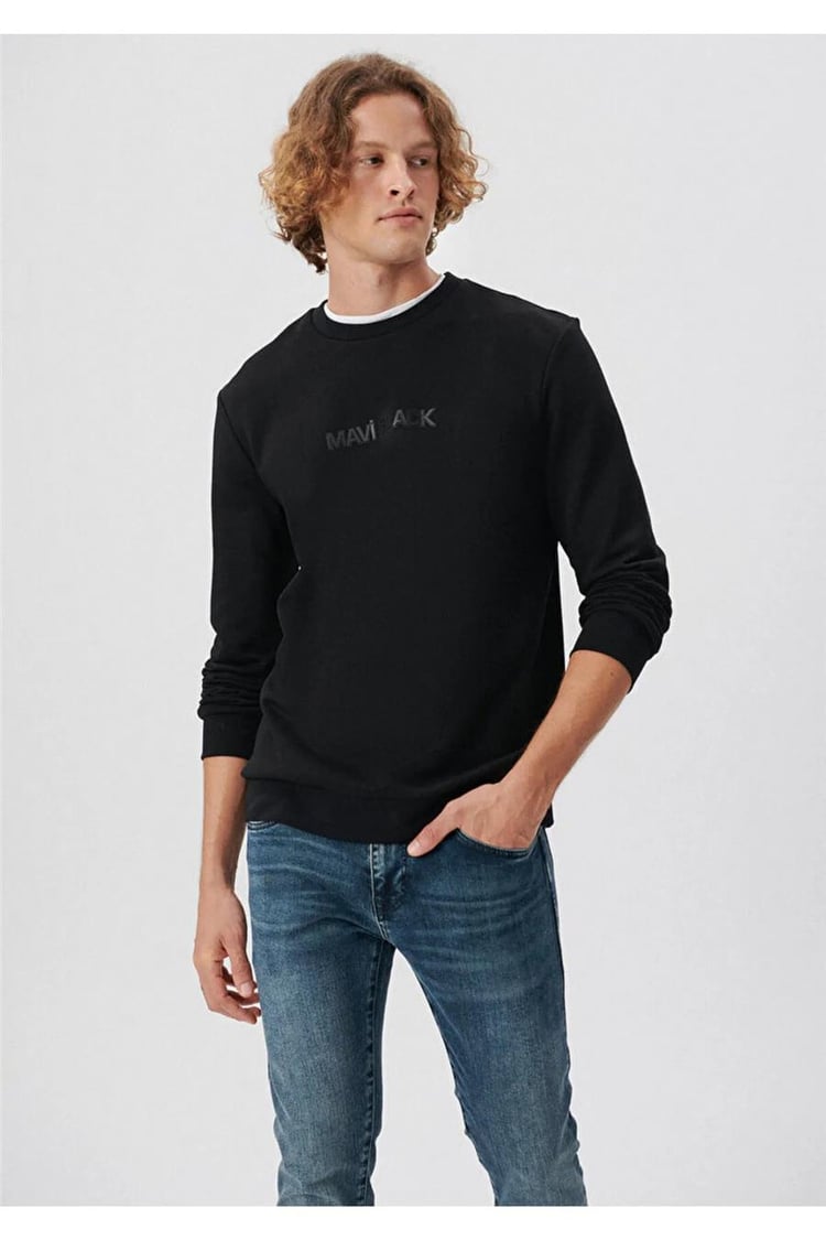 Mavi M0S10017-900 Siyah Erkek Mavi Black Sweatshirt