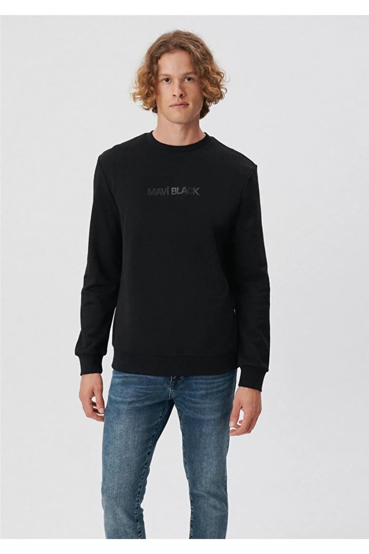 Mavi M0S10017-900 Siyah Erkek Mavi Black Sweatshirt