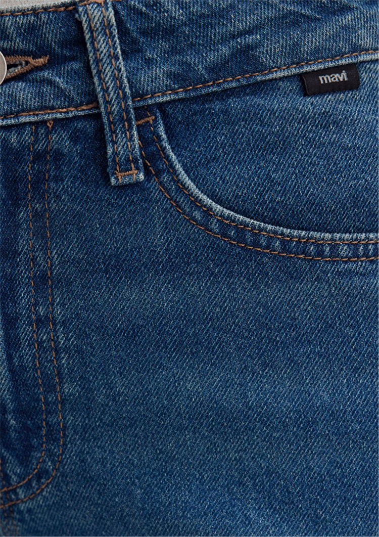 Mavı M1010299-91180 Mıav Dark Shaded Denım Kadın Flare, Boot Cut Denım Pantolon